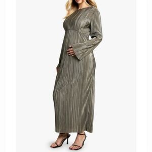 Plisse Bagwing Maternity Dress